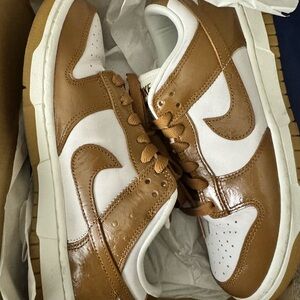 Nike Brown and White Sneakers